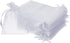 Boshen 100/200PCS White Organza Gift Candy Sheer Bags, Mesh Jewelry Pouches Drawstring for Wedding Party Favors