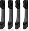 4-Count Black Electric Toothbrush Replacement Heads, Compatible with Quip, Adult Refill Brush Heads