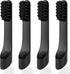 4-Count Black Electric Toothbrush Replacement Heads, Compatible with Quip, Adult Refill Brush Heads