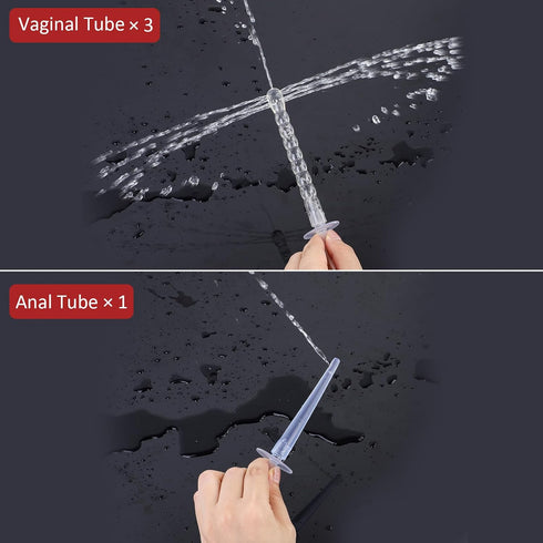 LIVE4COOL Douche Bottle for Women, 600ml Reusable Vaginal Cleansing System with 4 Nozzles