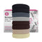 Large Multi Color Pack Hair Ties for Thick, Heavy or Curly Hair - Non-Slip, Seamless Women's Ponytail Scrunchies