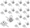 20 Pairs Battery Springs AA Battery Negative to Positive Conversion Spring Contact