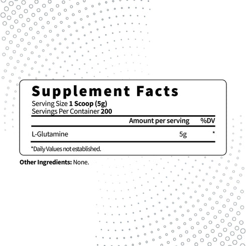 5X Strength L Glutamine Powder (5000mg | 1KG) - Pure L-Glutamine Supplement for Gut Health, Recovery, Vegan, Gluten Free