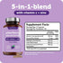 Vitamin Bounty Organic Elderberry Capsules for Adults - Immune Support with Vitamin C, Zinc & Echinacea - 60 Capsules