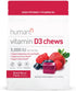 humanN Vitamin D3 Chews, High Potency 5000iu (125mcg), Mixed Berry Flavor, 30 Count