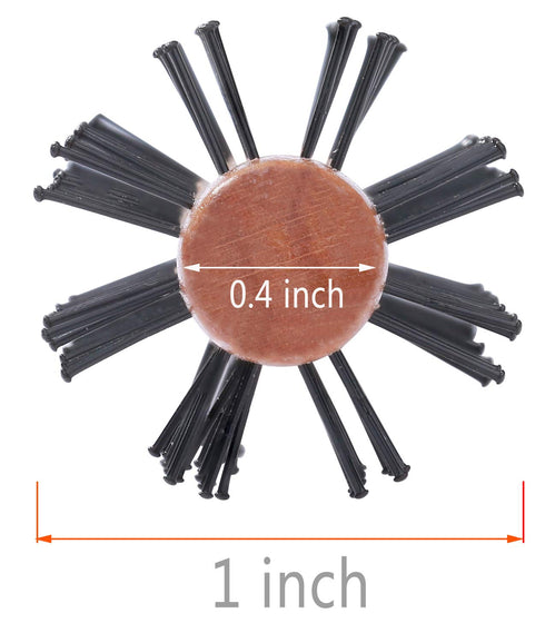 Small Round Brush for Short Hair, 1 Inch Mini Quiff Roller for Women and Men, Best for Styling, Lifting, Curling - Off