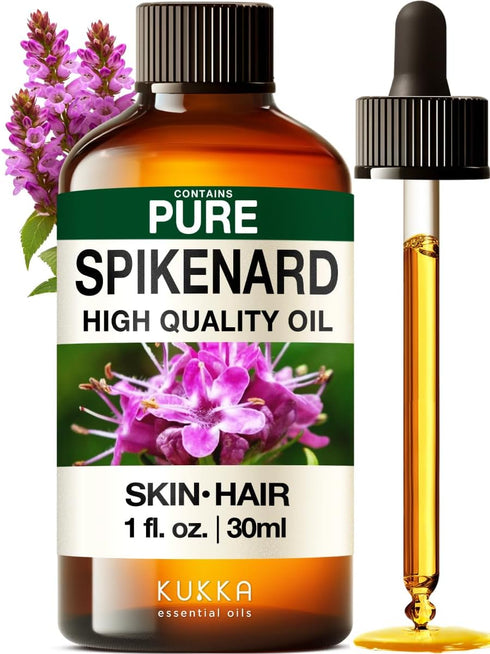 Set Set 2X 4 Oz Spikenard Essential Oil for Diffuse & Orange Essential Oil for Diffuser - Aromatherapy Grade Essential