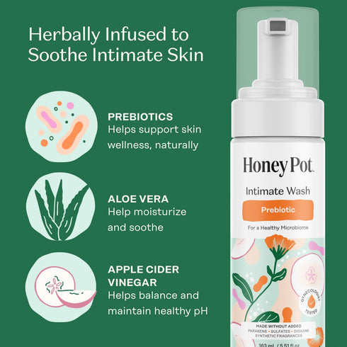 The Honey Pot Company - Prebiotic Wash & Wipe Bundle