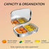 KDQEP 2 Square Pill Case Small Pill Box with Mirror Pocket Compartment Vitamin Pill Medicine Case Organizer Pill