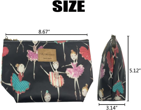 Hunger Ballet Girl Make-Up Cosmetic Tote Bag Carry Case, 14 Patterns