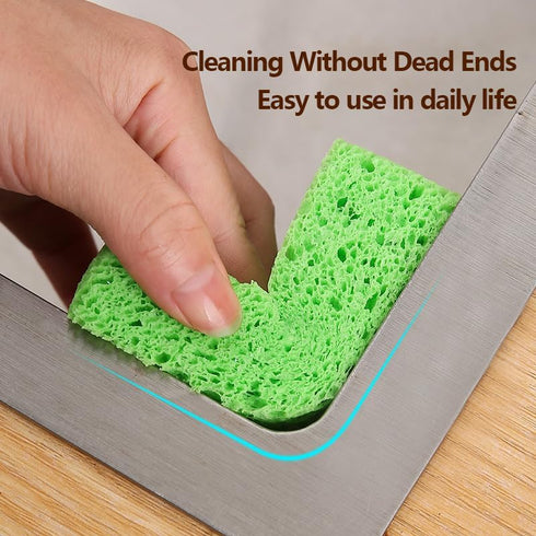 Non-Scratch Scrub Sponges 12-Pack, Cleaning Sponges for Dishes, Kitchen Home Use, Green