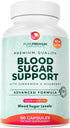 PurePremium Normal Blood Sugar Support Supplement - 60ct with 20 Active Ingredients