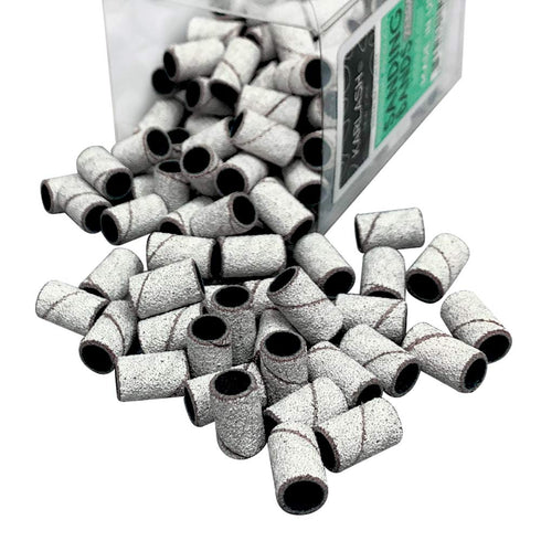 Karlash Professional Nail Sanding Bands - Zebra Medium Grit File + Free 2 Mandrel (1 Pack)