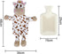 haozaikeji 1 Hot Water Bottle with Plush Cover Cute Animal Hand Warmer Bottle Liter Hot Water Bag for Kids Men Women