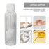 Soft 'N Style Set of 7 Empty Travel Size Bottles, Refillable Cosmetic Container Toiletry Bottles