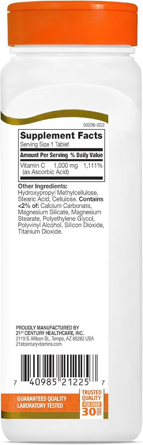 21st Century C 1000 mg Prolonged Release Tablets, 110 Count