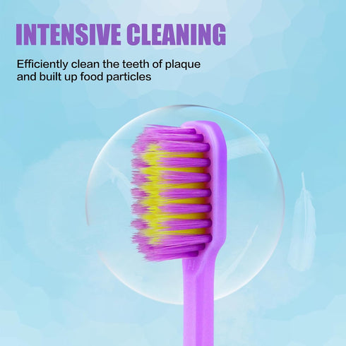 Tetragonal tree 6 4000 Pieces Individually Wrapped Extra Soft Toothbrush for Sensitive Teeth & Gums - Gum Care