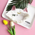Ziper Usagi Moon Cute Cat Hairband Cosmetic Shower Headband (White)