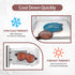 NEWGO Cooling Eye Mask Gel - Ice Eye Mask for Puffy Eyes, Headache, Migraine Relief with Plush Backing (Brown)