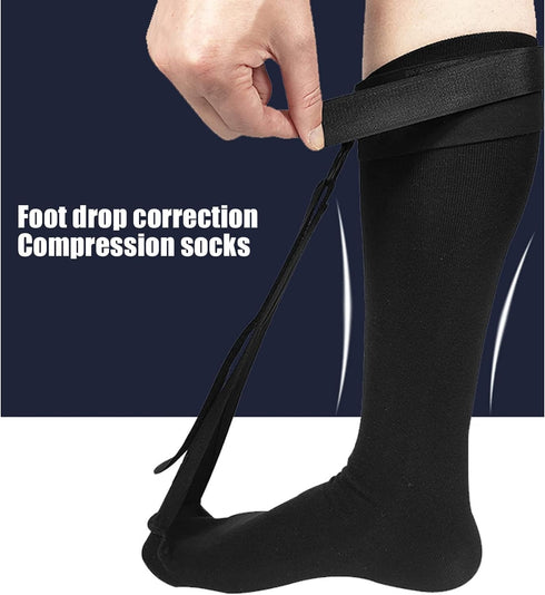 Plantar Fasciitis Sock Night Splint, Compression Socks for Foot Drop, Achilles Tendonitis, Heel Pain Relief, Ankle