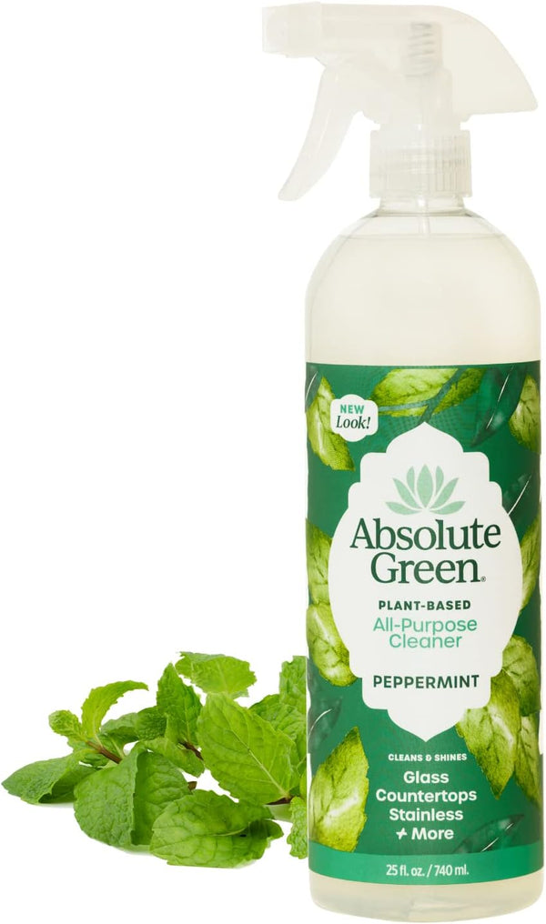 All-Purpose Cleaner Spray, Peppermint, 100% Natural, Safe for Home, Kitchen, Bath, 25 oz (Pack of 1)