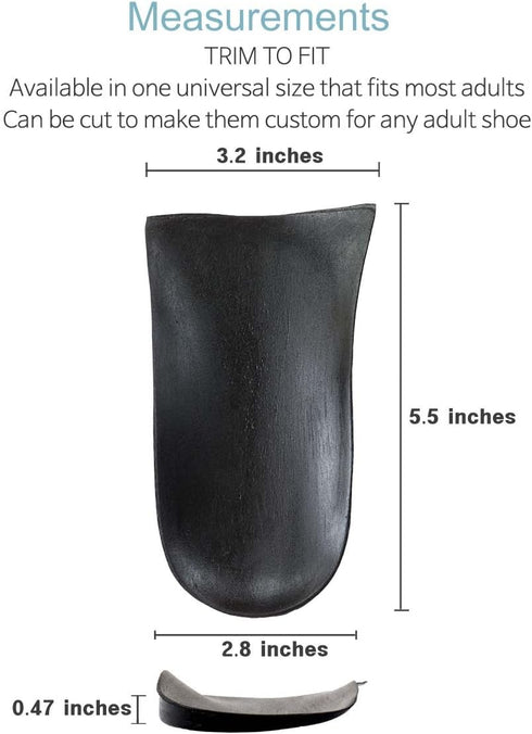 Knock-Knees Bow Legs O/X Type Medial & Lateral Heel Wedge Insoles for Knee Pain, 1 Pair
