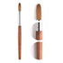 KADS 16# Pure Kolinsky Hair Bristles Acrylic Nail Brush, Oval Crimped Shaped RedWood Handle Professional Quality