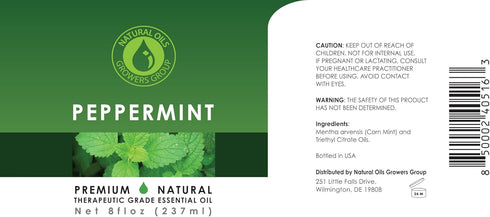 8 oz - Peppermint Essential Oil - Therapeutic Grade Peppermint Oil - 8 Ounce Bottle