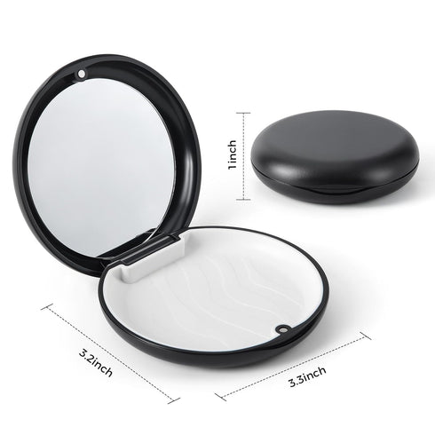 JMU Black Retainer Case with Mirror - Ideal for Mouth Guards