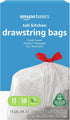 Amazon Basics Flextra Tall Kitchen Drawstring Trash Bags, 50 Count, 13 Gallon, Clean Fresh Scent, 10% Recycled Content