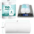 YUFDA 4 Gallon Trash Bags, 110 Count, Small Trash Bags for Bathroom, White, Point-Break Design