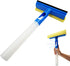 Tinymori Car Window Cleaner Squeegee with Sponge and Rubber Blade Cleaning Tool Wiper