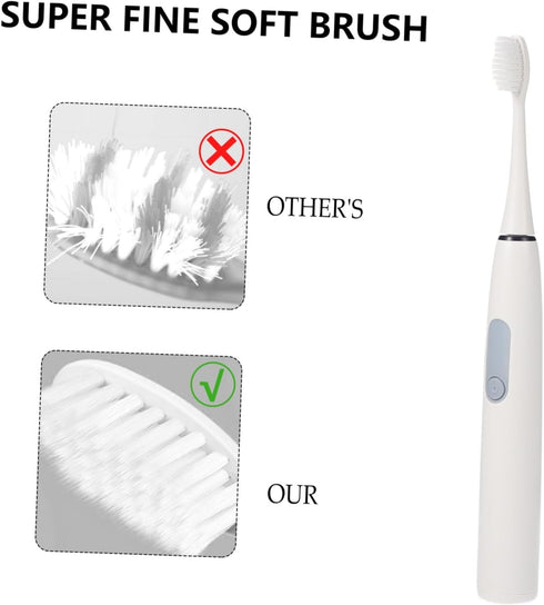 Rechargeable Electric Toothbrush with Soft Bristles - Ideal for Travel