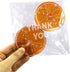 200pcs Clear Self-Adhesive Treat Bags, Cellophane Cookie & Candy Bags with “THANK YOU” Design for Bakery & Party Favors