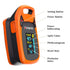 Fingertip Pulse Oximeter with Plethysmograph, Large OLED Digital Display Blood Oxygen Saturation Monitor (Red-Orange)