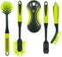 Pine-Sol Scrub Brush Set - Long Handle Cleaning Brushes with Heavy Duty Bristles