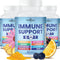 NEW AGE 8 in 1 Immune Support Booster Supplement with Echinacea, Vitamin C, Zinc 50mg, Vitamin D 5000 IU, Turmeric