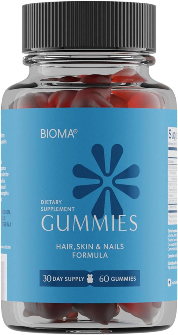 BIOMA Hair, Skin & Nails Beauty Gummies - Supports Growth & Strength