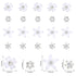 YISSION Mini Rhinestone Hair Pins, 20Pcs Cute Small Decorative Wedding & Bridal Barrettes