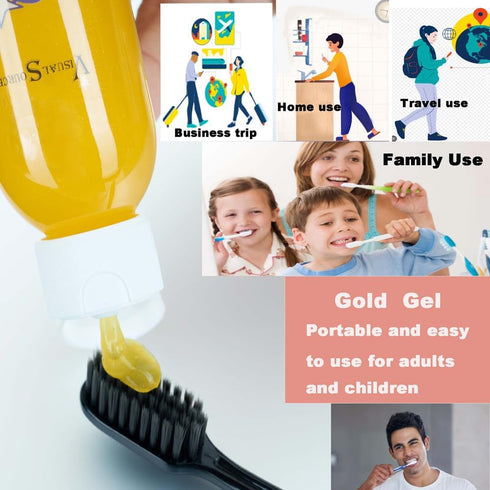 visualsource Gel,2OZ(60ML) Tooth Whitening Taurine Gold Toothpaste Repair Whitening Clean Freshen Breath Clean Tooth