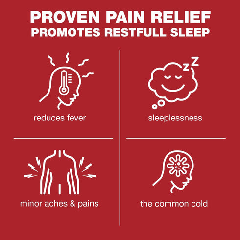 GenCare Extra Strength Acetaminophen PM 500 mg (375 Tablets) | Pain Relief & Sleep Aid for Adults, Non Habit Forming