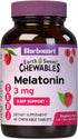 Bluebonnet Nutrition EarthSweet Melatonin 3 mg Sleep Aid, 60 Chewable Tablets, Raspberry Flavor