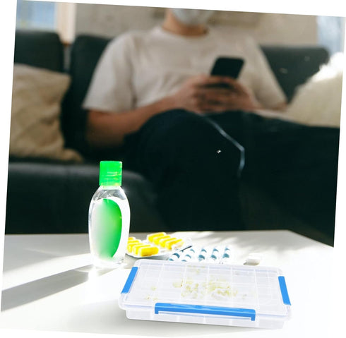 Portable Weekly Pill Organizer - Divided Plastic Case for Easy Tablet Storage