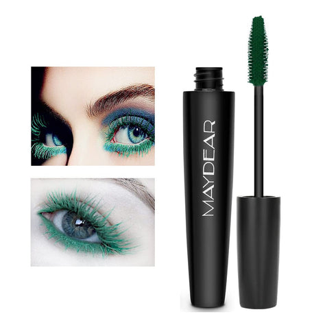 Maydear Dark Green Waterproof Long Lasting Mascara - Smudgeproof Eye Makeup for Women