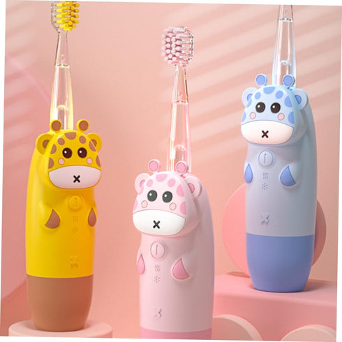 Set USB Toothbrush Boys and Girls Electric Tooth Brush Non-Slip Handle Travel-Friendly Daily Oral Hygiene