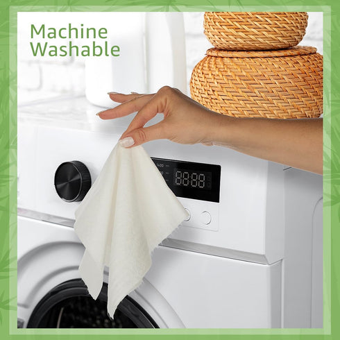 2 Rolls of Bamboo Reusable Paper Towels, Heavy Duty & Super Absorbent, Ecofriendly Machine Washable, 20 Sheets