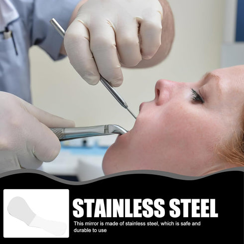 Metal Reflector Mirror Photography Mirrors - Stainless Steel Intraoral Mouth Mirror for Orthodontic Use