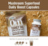 OM MUSHROOM SUPERFOOD Turkey Tail Mushroom Capsules - 90 Count Superfood Supplement for Immune Support, Gut Health &