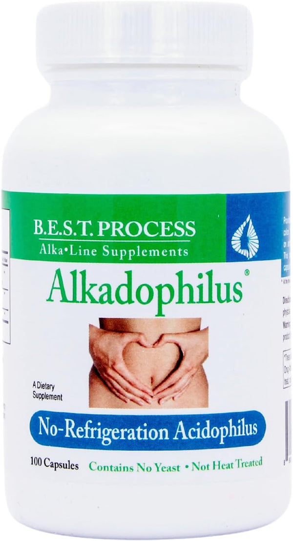 Alkadophilus Best Process Alkaline Probiotic & Prebiotic Digestive Supplement, 1.5 Billion CFU Good Bacteria & Beetroot