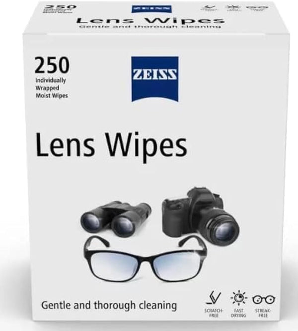 Xllent ZEISS Lens Wipes Pack of 250 Individuly Wrapped Wipes